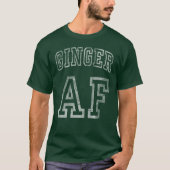 St Patricks Day Ginger AF T-shirt (Voorkant)