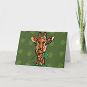 St. Patrick's Day-giraffe Kaart (Voorkant)