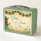 St. Patrick's Day Girl met Shamrocks (Voorkant)