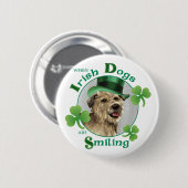 St. Patrick's Day Glen of Imal Terrier Ronde Button 5,7 Cm (Voorkant /achterkant)