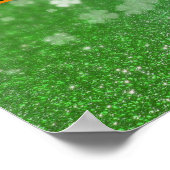 St. Patrick's Day Glitter Shamrock Poster (Hoek)