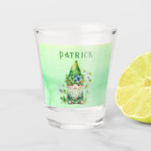 St. Patricks Day Gnome Leprechaun Personalized Shot Glas (Voorkant)