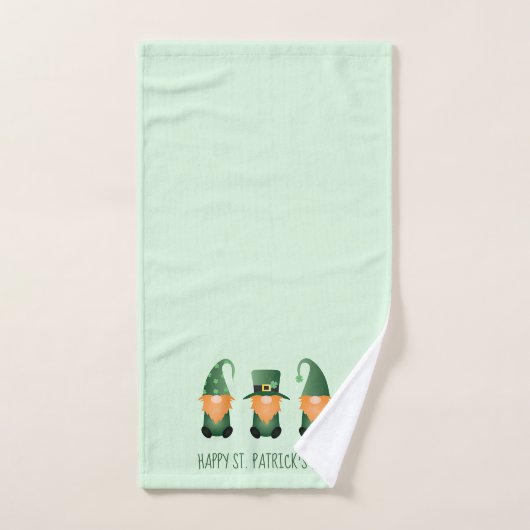 St Patricks Day Gnome Pattern Bad Handdoek (Handdoek)