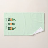 St Patricks Day Gnome Pattern Bad Handdoek (Handdoek)