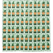St Patricks Day Gnome Pattern Douchegordijn (Voorkant)