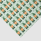 St Patricks Day Gnome Pattern Tissuepapier (Detail)