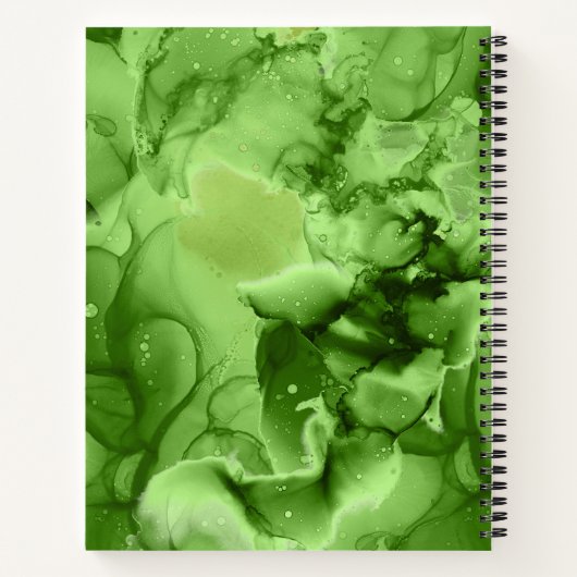 St. Patrick's Day Gnomen op groene alcoholinkt Notitieboek (Achterkant)