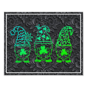 St. Patrick's Day Gnomes-60682 Foto Afdruk