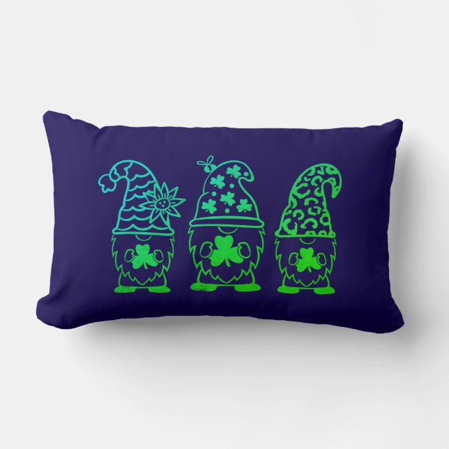St. Patrick's Day Gnomes-60682 Kussen (Voorkant)