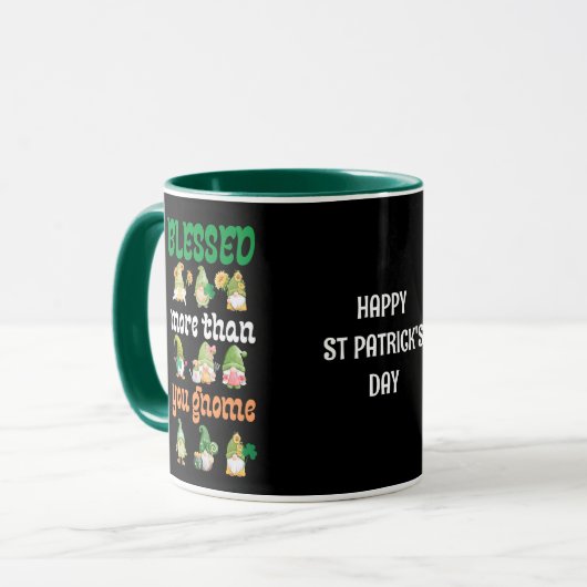 St Patrick's Day Gnomes Mok (Voorkant links)