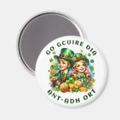 st Patrick's day | Go gcuire Dia an t-ádh ort Magneet (Voorkant / Achterkant)