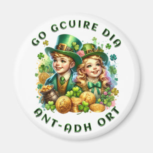 st Patrick's day   Go gcuire Dia an t-ádh ort Magneet