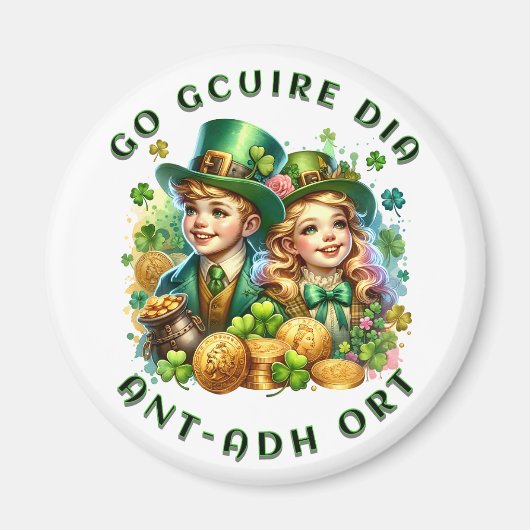 st Patrick's day | Go gcuire Dia an t-ádh ort Magneet (Voorkant)