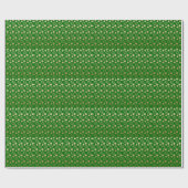 St. Patrick's Day Gold Green Cadeaupapier (Vlak)