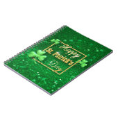 St. Patrick's Day Gold Shamrock Notitieboek (Linkerzijde)