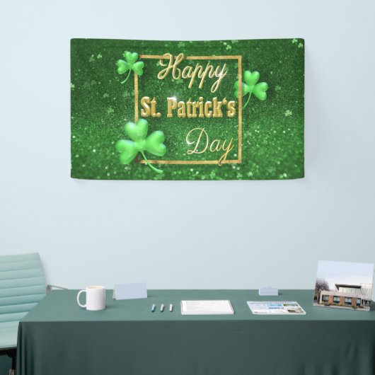 St. Patrick's Day Gold Shamrock Spandoek (Beurs)