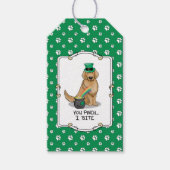 St. Patrick's Day Golden Retriever Dog Cadeaulabel (Voorkant)