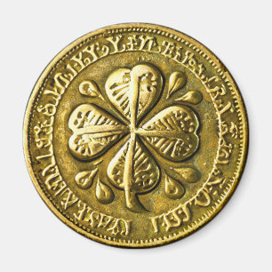St. Patrick's Day  gouden munt Magneet