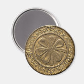 St. Patrick's Day  gouden munt Magneet (Voorkant / Achterkant)
