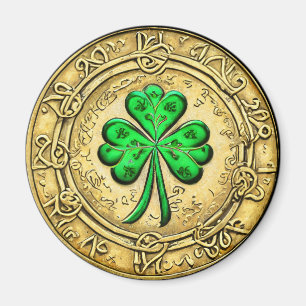 St. Patrick's Day  gouden munt Magneet