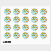 St. Patrick's Day, goudvis Humor Ronde Sticker (Vel)