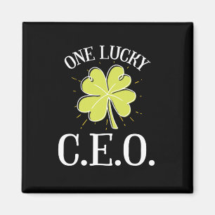 St. Patrick's Day Grafisch voor een CEO. Eén geluk Magneet