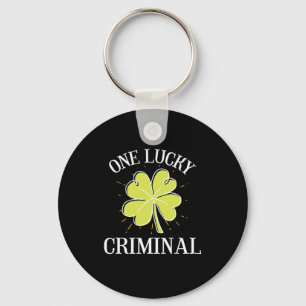 St Patricks Day Grafisch Voor Een Crimineel Eén Ge Sleutelhanger