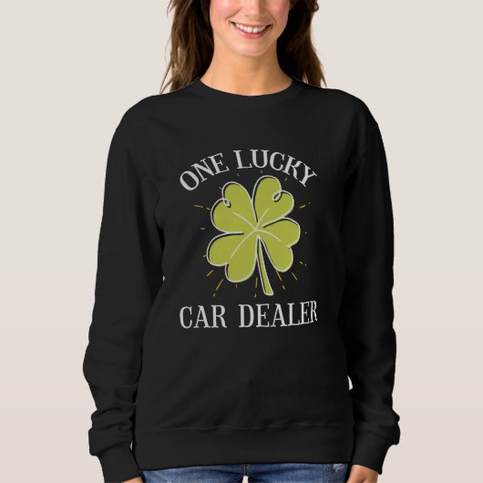 St Patrick's Day Graphic voor een autodealer One L Trui (Voorkant)