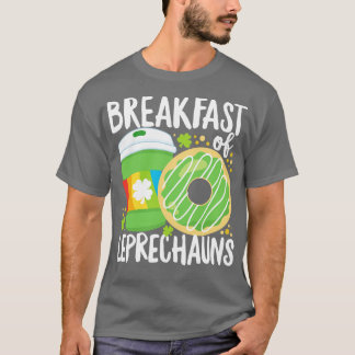 St Patricks Day Grappig Ontbijt van een koffie T-shirt