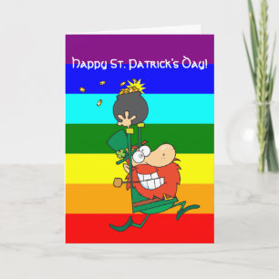 St. Patrick's Day grappige Cartoon gepersonaliseer Kaart