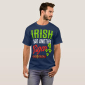 St Patricks Day Grappige Ierse sigaar rook T-shirt (Voorkant volledig)