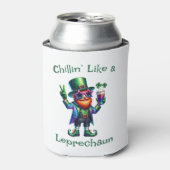 St. Patrick's Day Grappige tekst, Leprechaun Blikjeskoeler (Blikje Voorkant)