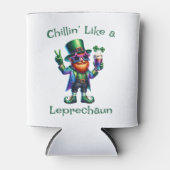 St. Patrick's Day Grappige tekst, Leprechaun Blikjeskoeler (Voorkant)