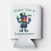 St. Patrick's Day Grappige tekst, Leprechaun Blikjeskoeler (Achterkant)