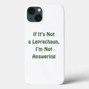 St. Patrick's Day, grappige tekst, Leprechaun iPhone 13 Hoesje