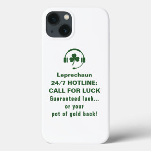 St. Patrick's day, grappige tekst Leprechaun Hotli iPhone 13 Hoesje