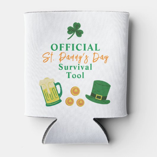 St. Patrick's Day Grappige tekst, survival tool Blikjeskoeler (Voorkant)