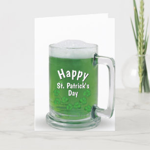 St. Patrick's Day Green Beer Feestdagen Kaart