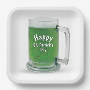 St. Patrick's Day Green Beer Papieren Bordje