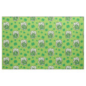 St Patrick's Day Green Beer Pattern Stof (Fat Quarter)