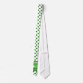 St. Patrick's day Green Beer Shamrock Pattern Stropdas (Achterkant)