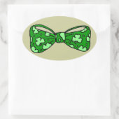 St. Patrick's Day Green Bow Stropdas Sticker (Tas)