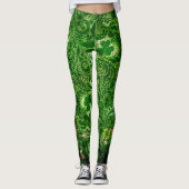St Patrick's Day Green Clover Personalize Text Leggings (Voorkant)