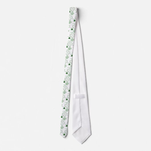 St. Patrick's Day, Green Clover,  Stropdas (Achterkant)