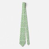 St Patricks Day Green Four Leaf Clover Stropdas (Voorkant)