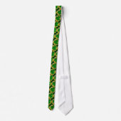 St Patrick's Day Green Irish Clover Shamrock Stropdas (Achterkant)