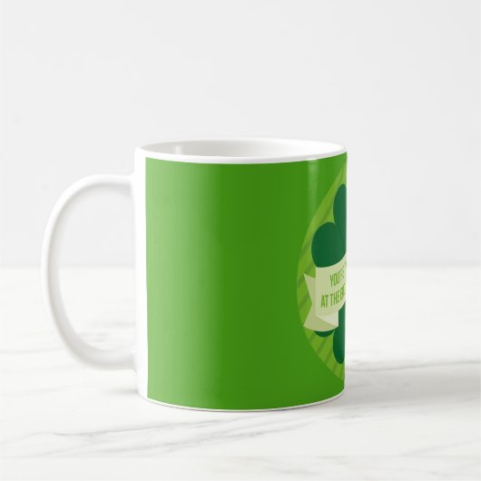 St. Patrick's Day Green Irish Print Mok (Links)
