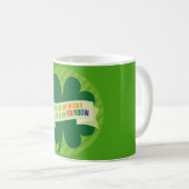 St. Patrick's Day Green Irish Print Mug (Devant droit)
