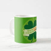 St. Patrick's Day Green Irish Print Mug (Devant gauche)