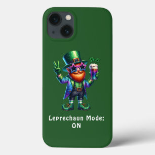 St. Patrick's day Green Leprechaun, grappige tekst iPhone 13 Hoesje